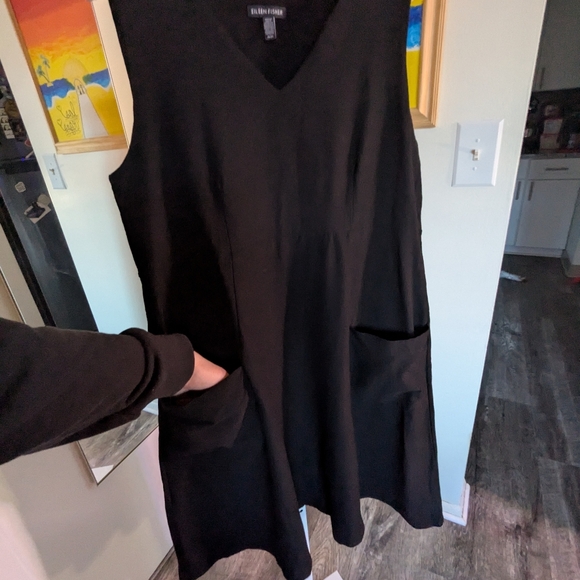 Eileen Fisher Black Dress - Picture 2 of 5